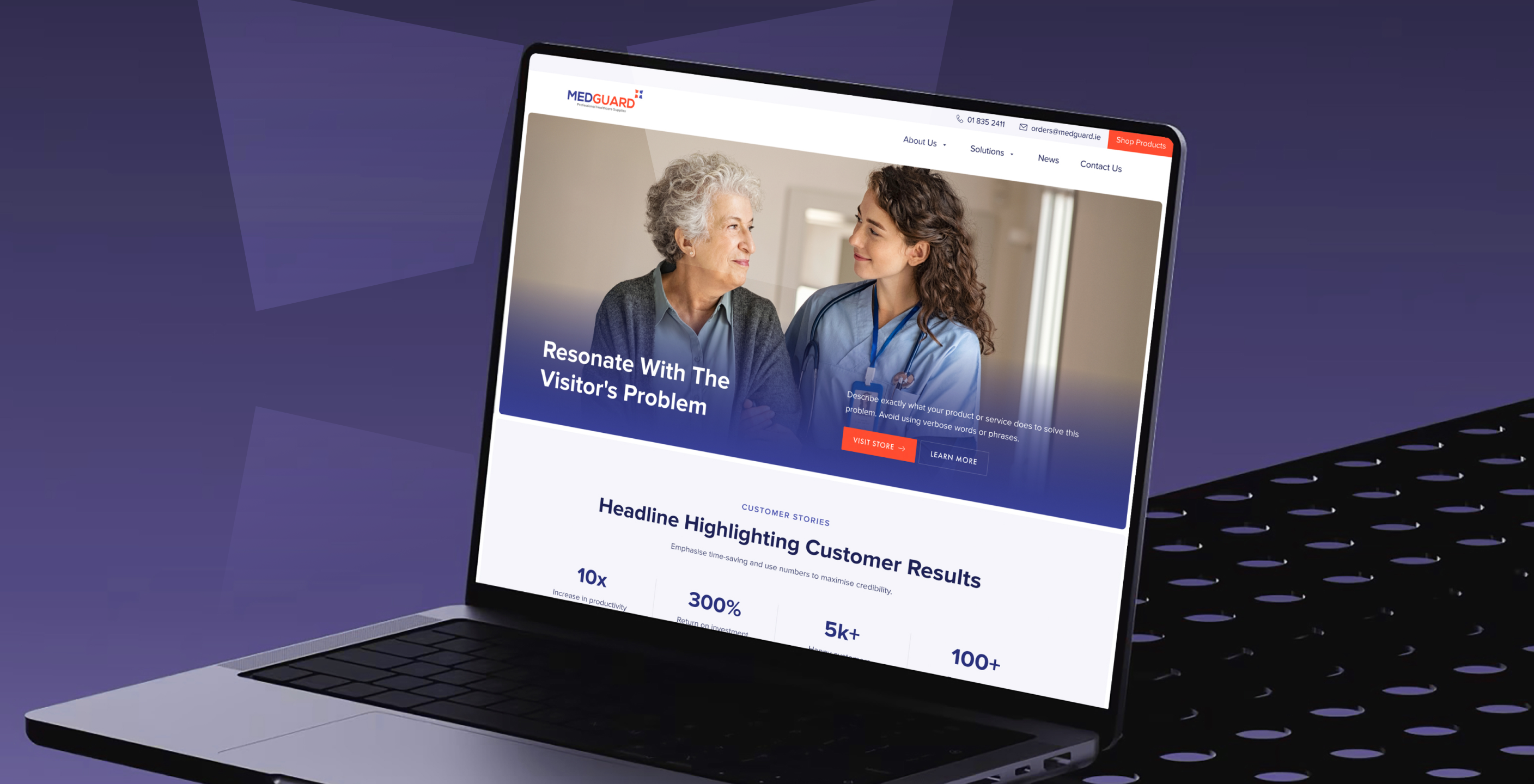 Where Care Meets Code! Designing MedGuard’s Website Experience